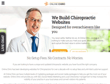 Tablet Screenshot of onlinechiro.com